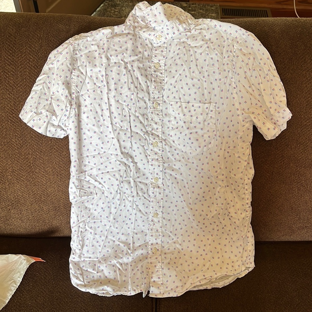Mens S Short Sleeve Button Up